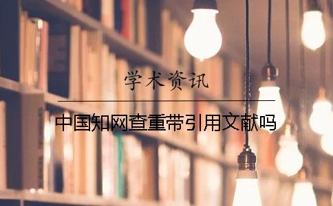 中国知网查重带引用文献吗